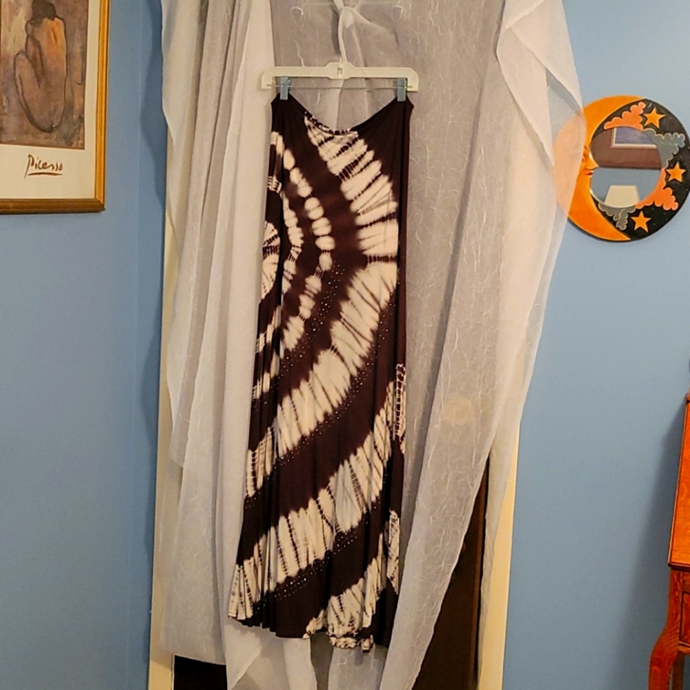 INC size large brown/white skirt/dress